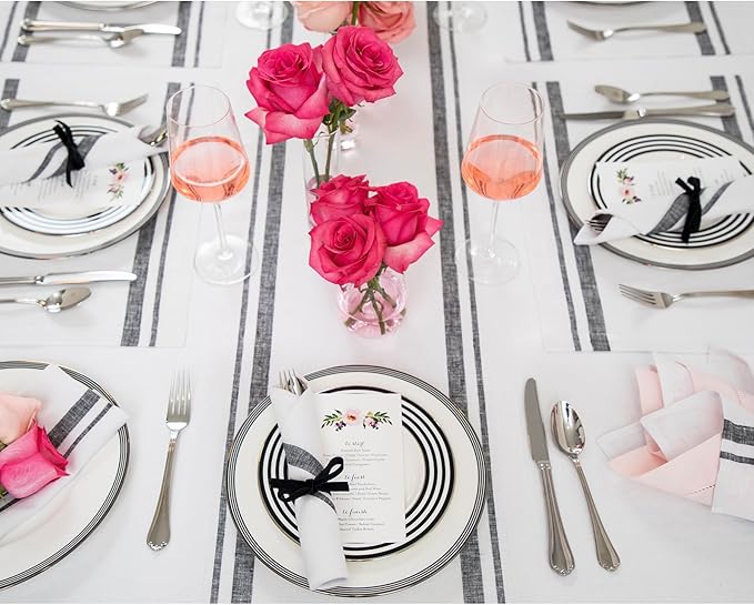 Solino Home Linen Table Runner 48 Inches - Image 3