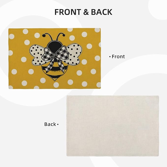 Bumble bee Placemats Set of 4 - Image 3