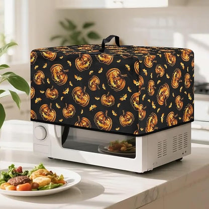 Microwave Oven Dust Cover, Halloween Pumpkin Protective Dust Cover - Image 3