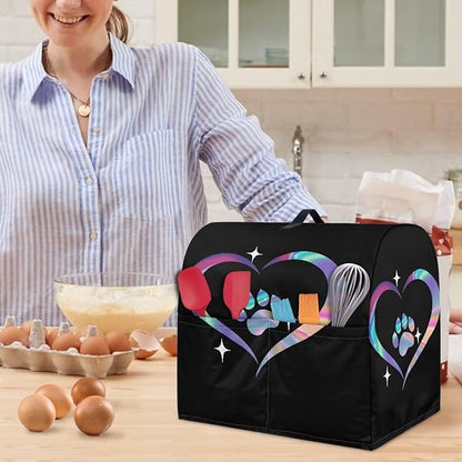 Dog Paw Heart Print Mixer Cover Stand Mixer Dust Proof Covers - Image 5