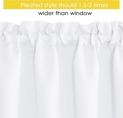 NICETOWN 2 Panels Small Curtain Valances - Image 3