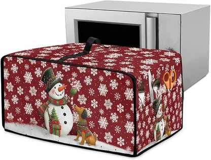 Toaster Oven Dust Cover with Storage Pockets, Protective Decorative Smart Oven by Garucesta