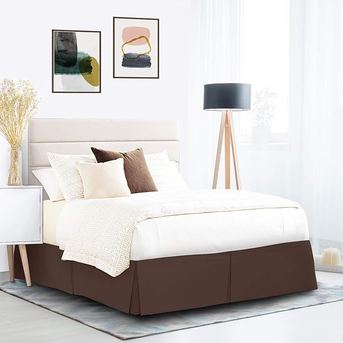 Nestl Dark Brown Full Bed Skirt - Image 9