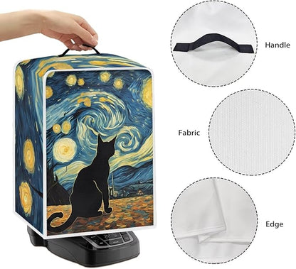 Starry Night Cat Print Coffee Machines Covers - Image 5