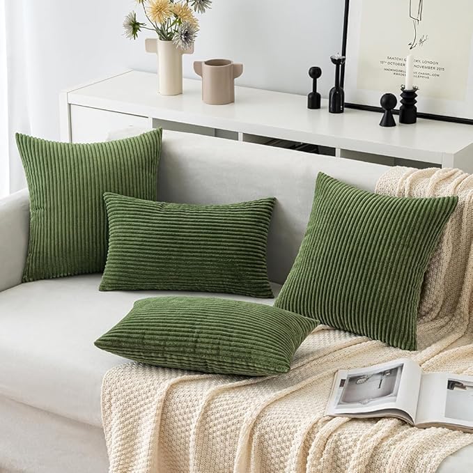MIULEE Pack of 2 Pillow Covers Soft Soild Decorative Throw Pillow Covers Set - Image 4