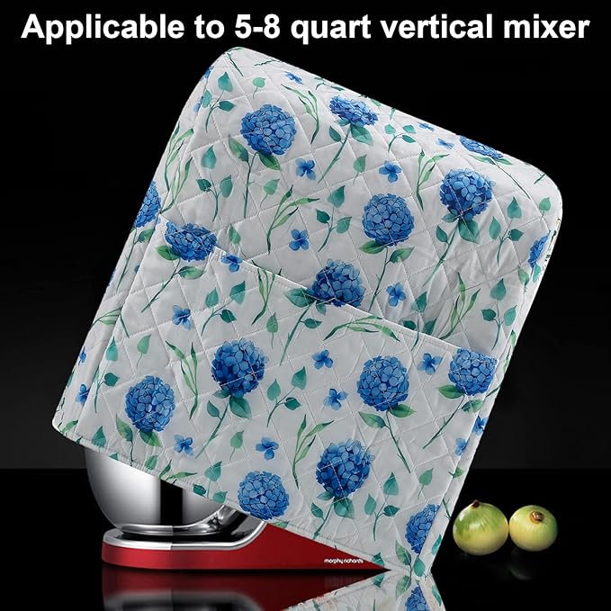 Stand Mixer Cover, Hydrangea Kitchen Mixer Cover Compatible - Image 6