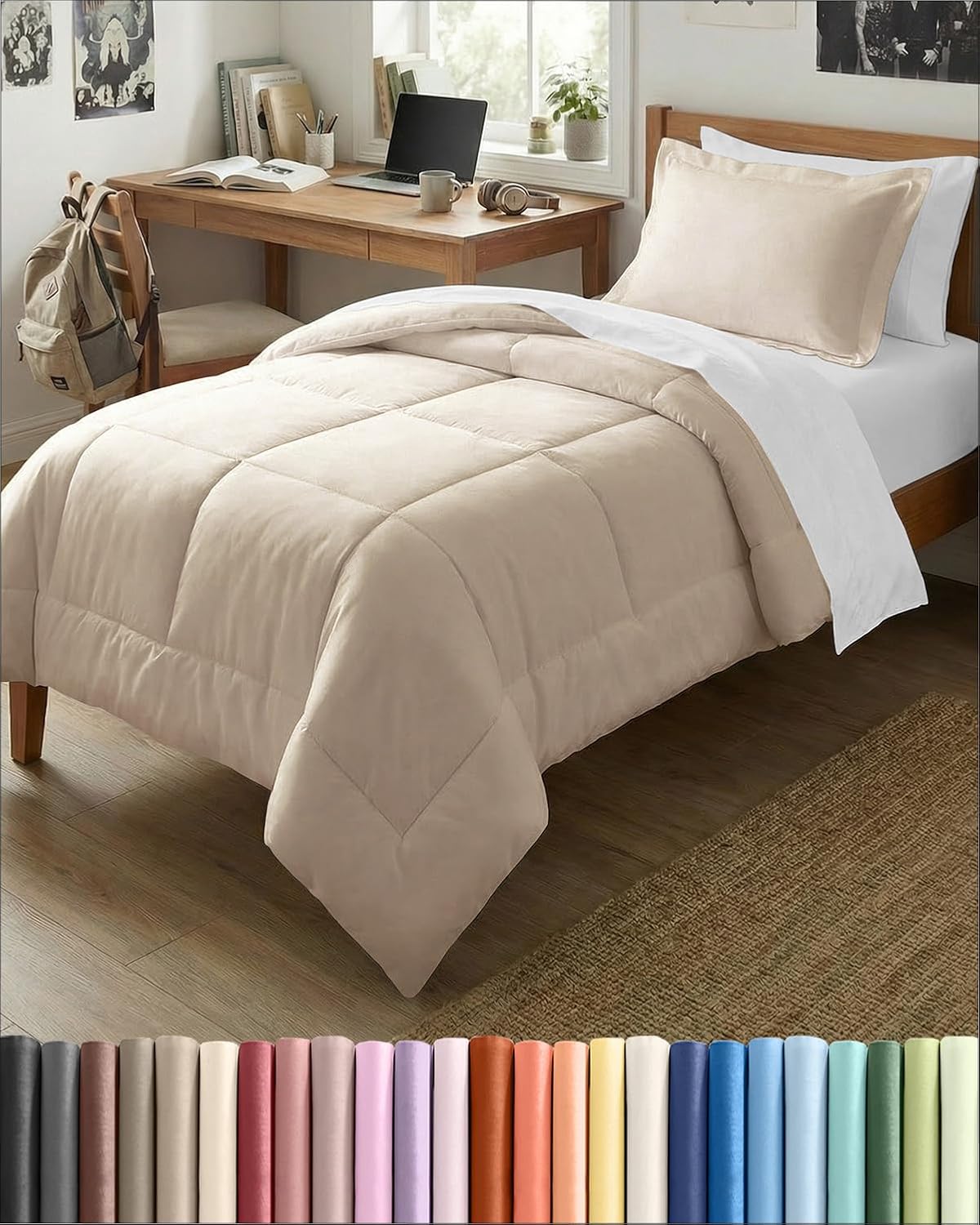 twin comforter set - wheat bedding for all, main product view