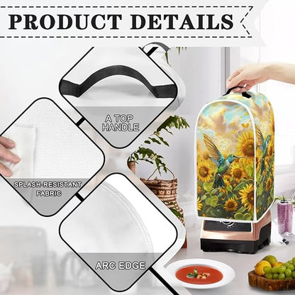 Hummingbird Kitchen Blender Dust Cover Coffee Maker Appliance Covers Sunflower - Image 3