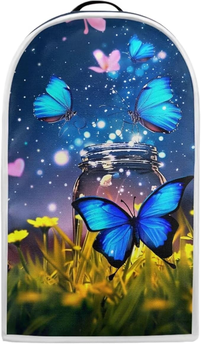 Talayituse Butterfly Flower Print Blender Dust Cover, Fingerprint Protection by Talayituse