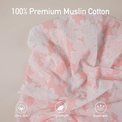 Gllquen Baby Muslin Mini Crib Sheets 3 Pack, Breathable Pack and Play Sheets - Image 8