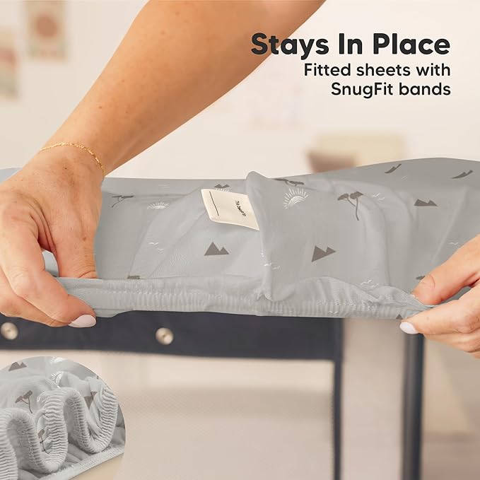 2-Pack Mini Crib Sheets Fitted - Image 6