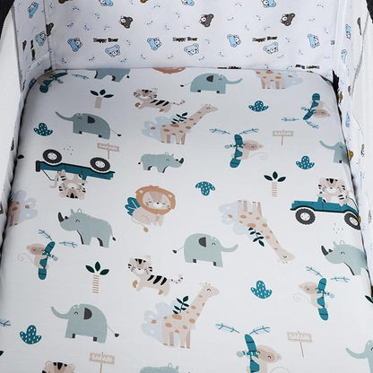 Pack n Play Sheet Stretchy Fitted Portable Mini Crib Sheets Set 3 Pack - Image 3