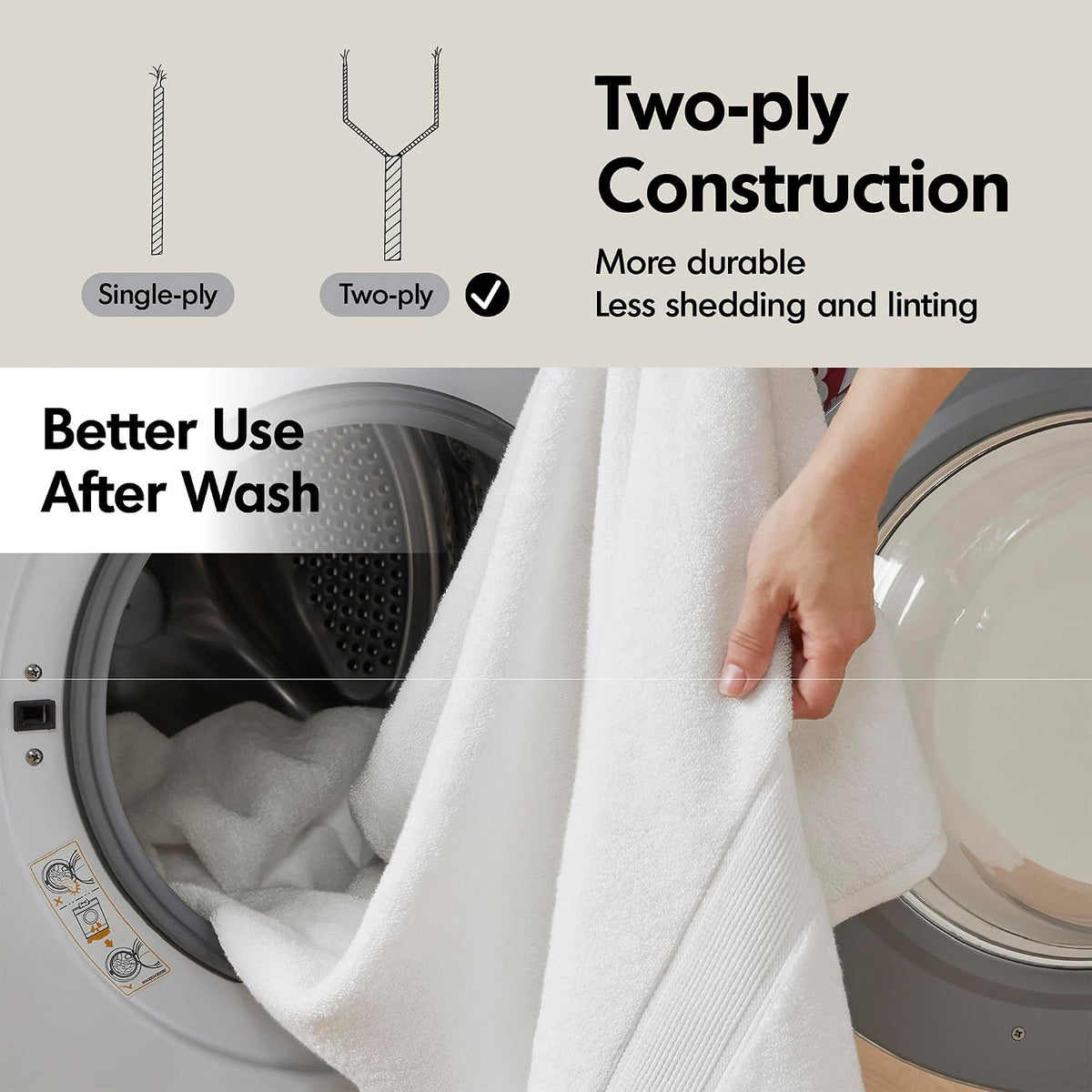 madison park 800gsm 100% cotton bathroom bath towel, front angle view