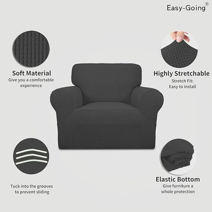Easy-Going Stretch Chair Sofa Slipcover 1-Piece Couch Sofa Cover Furniture - Image 3