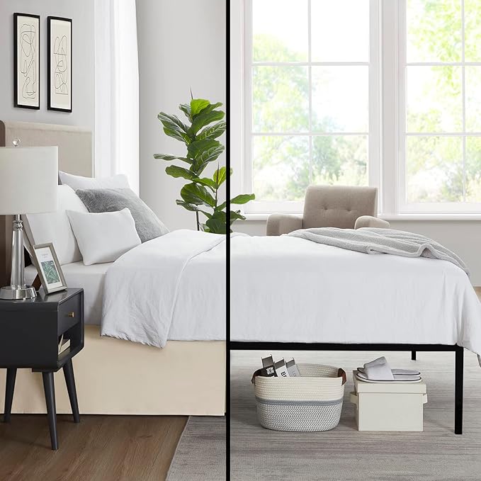 Nestl Cream Twin Bed Skirt - Image 6