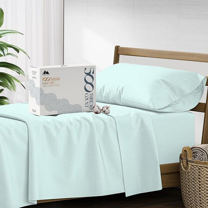 Mayfair Linen 500 Thread Count Twin XL Cotton Sheets by MayfairLinen