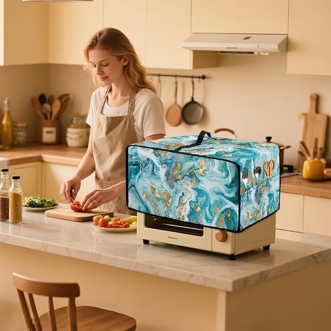 Convection Toaster Oven Dust Cover Washable Fabric Electric Appliance Protector - Image 3