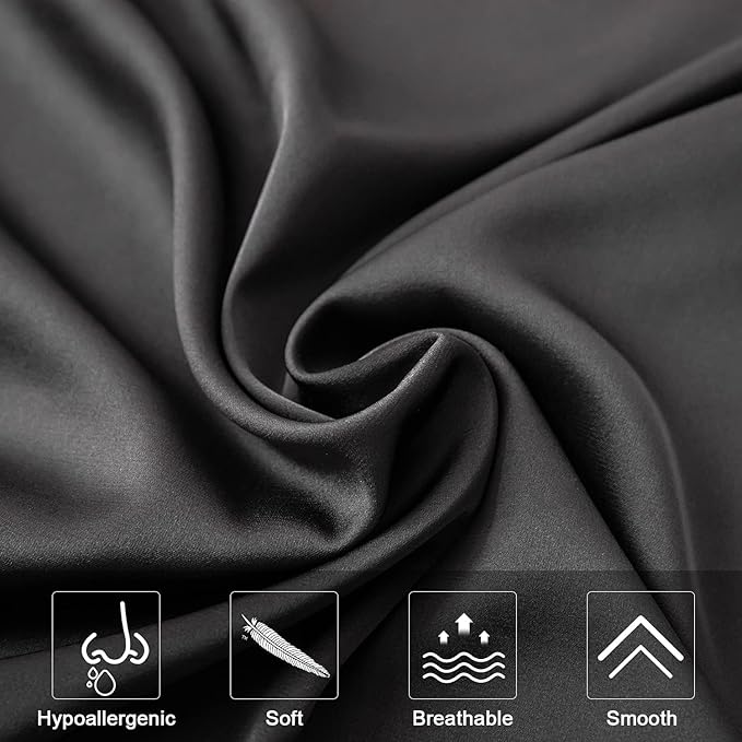 Mulberry Silk Pillowcase for Hair and Skin, Cooling Silk Pillow Case - Image 2