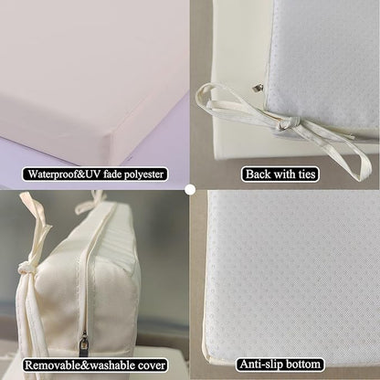 18.5 x 16 Inch Outdoor Chair Cushions - Image 4