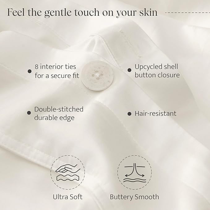 Double Stitch Cotton Tencel Duvet Cover - Image 3