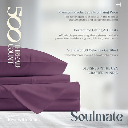 Mayfair Linen 500 Thread Count Twin XL Cotton Sheets - Image 7