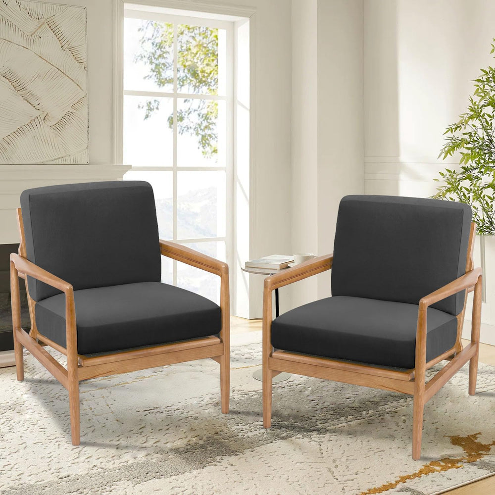 H.VERSAILTEX Fleece Accent Chair Cover Couch Cushion Covers 2 Piece Armchair ...