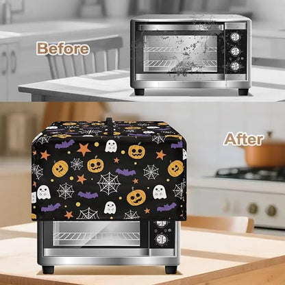 Microwave Ovens Dust Cover, Halloween Spiderweb Polyester Waterproof Countertop - Image 4