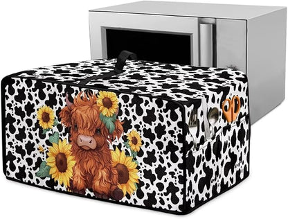 Microwave Oven Cover with Storage Pockets Waterproof Toaster Oven Dust Cover by HwzdsyxlCreativeHomeDecor