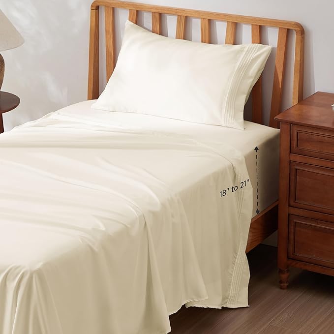 Bedsure Deep Pocket Twin Sheets Set by BEDSURE