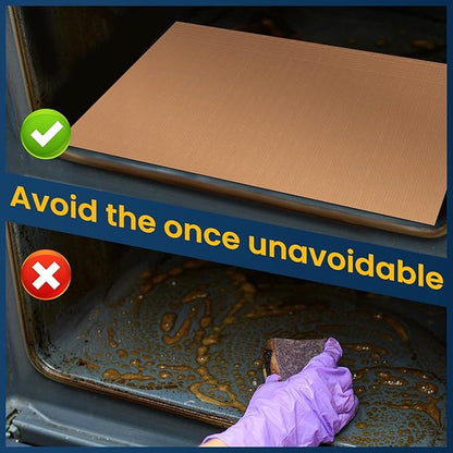 Oven Liners for Bottom of Oven -2Pack Large Heavy Duty Oven Mat, Toaster Gas - Image 6