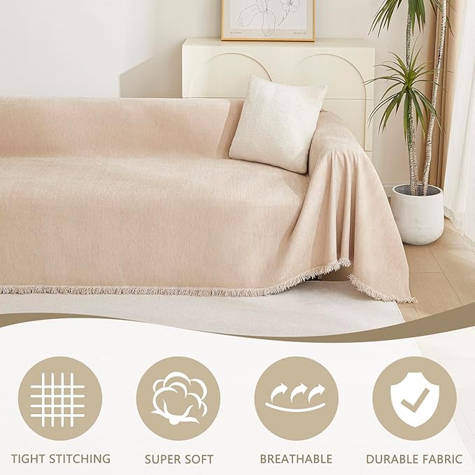 MYSKY HOME Chenille Couch Covers - Image 2