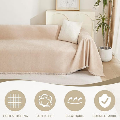 MYSKY HOME Chenille Couch Covers - Image 2
