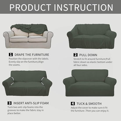 Easy-Going Stretch Oversized Sofa Slipcover 1-Piece Sofa Cover Furniture - Image 5
