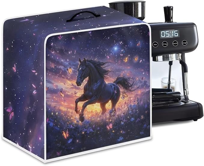 Mumeson Butterfly Horse Coffee Maker Cover, Blender Cover Dust Protection - Image 6