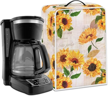 Mumeson Vintage Sunflower Coffee Maker Blender Dust Protection Washable by Mumeson