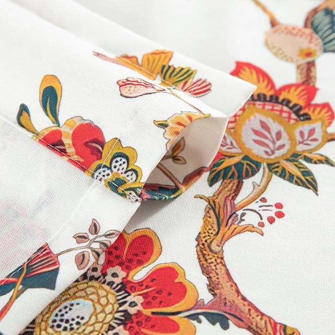 Leeva Farmhouse Floral Linen Valances - Image 8
