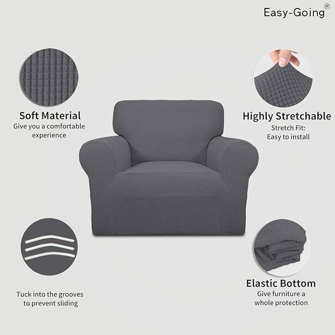 Easy-Going Stretch Chair Sofa Slipcover 1-Piece Couch Sofa Cover Furniture - Image 3
