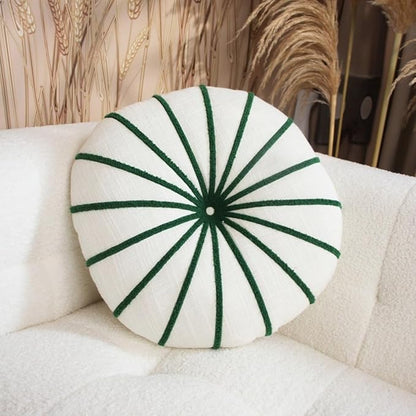 S_SSOY Round Pumpkin Throw Pillows 16", Colorful Striped Cushions Floor Pillows by S_SSOY