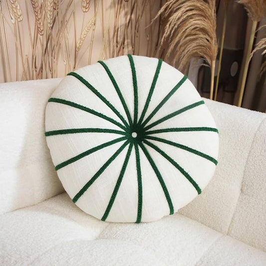 S_SSOY Round Pumpkin Throw Pillows 16", Colorful Striped Cushions Floor Pillows by S_SSOY