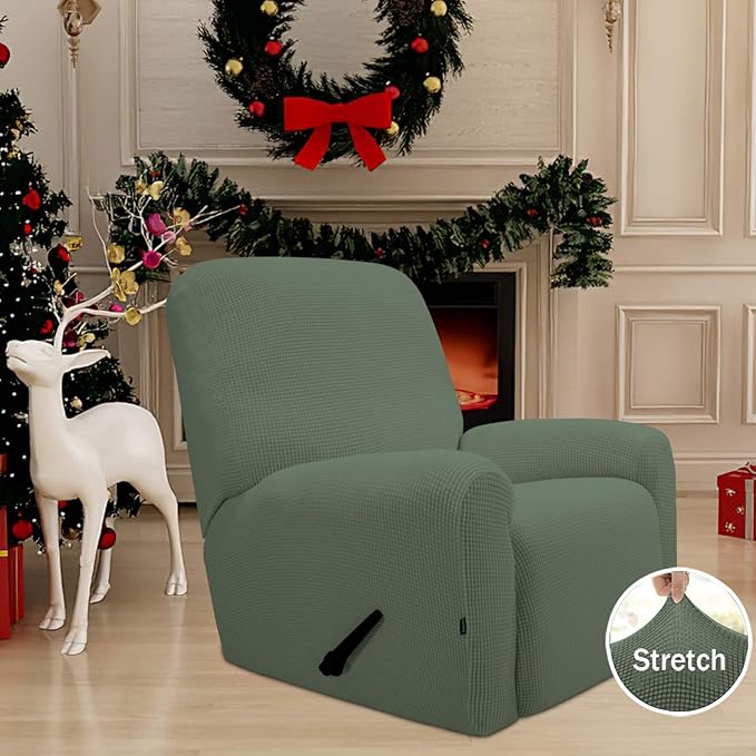 Easy-Going Recliner Stretch Sofa Slipcover 4-Piece Sofa Cover Furniture - Image 2