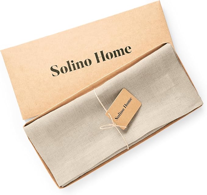 Solino Home 100% Pure Linen Flax 48 Inches Table Runner - Image 5