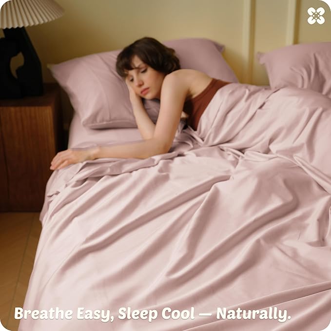 Bedsure Cooling Sheets, Rayon Derived from Bamboo & Cotton Blend, GentleSoft - Image 6
