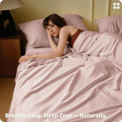 Bedsure Cooling Sheets, Rayon Derived from Bamboo & Cotton Blend, GentleSoft - Image 6