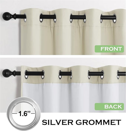 KGORGE Anti Dust Soundproof 100% Blackout Curtains 4 Layers Heavy Duty Energy - Image 2