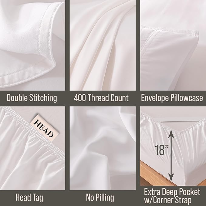 Bella Coterie Luxury Bamboo Viscose Twin Size Sheet Set | 100% Organically - Image 3