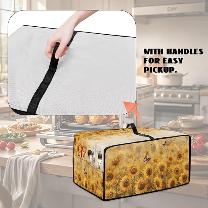 Microwave Oven Cover Dustproof Air Fryer Toaster Oven Protector - Image 4