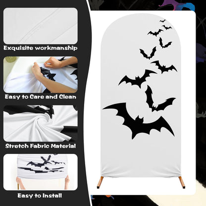 3 Pack Halloween Arch Backdrop Covers Grimace Stretch 4 5 6ft
