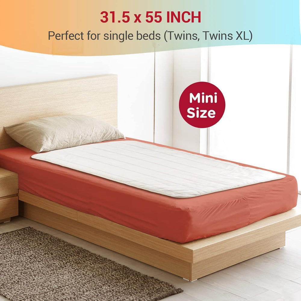 Comfytemp Heated Mattress Pad Mini Twin Size 31" x 55", Single Cont...