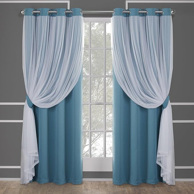 TOWN & COUNTRY LUXE Talia Double Layer Indoor Curtains, Sheer and Room by TOWN+%26+COUNTRY+LUXE