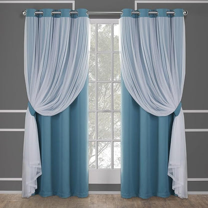 TOWN & COUNTRY LUXE Talia Double Layer Indoor Curtains, Sheer and Room by TOWN+%26+COUNTRY+LUXE